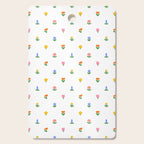 Colorful spring flower art pattern Cutting Board Gallery Image 1