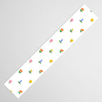 Colorful spring flower art pattern Table Runner Gallery Image 3