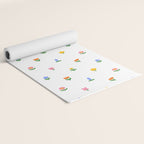 Colorful spring flower art pattern Yoga Mat Gallery Image 2