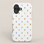 Colorful spring flower art pattern iPhone Case Gallery Image 1