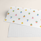 Colorful spring flower art pattern Wrapping Paper Gallery Image 2