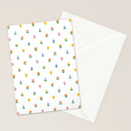 Colorful spring flower art pattern Stationery Card Gallery Image 2