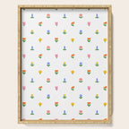 Colorful spring flower art pattern Serving Tray Gallery Image 1