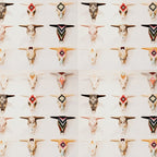 Bull Skulls - Mexican Folk Art Coffee Mug Gallery Image 2