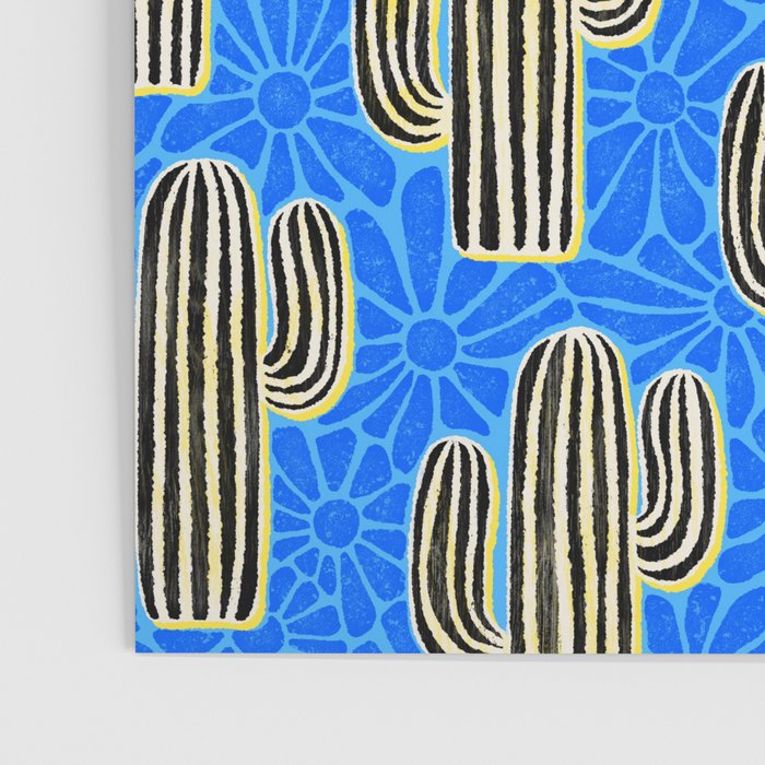 Sonora - blue, yellow, black, and white Poster Gallery Image 3