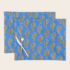 Sonora - blue, yellow, black, and white Placemat Gallery Image 1