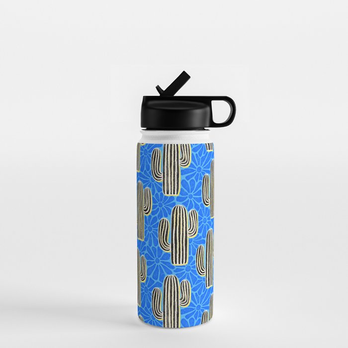 Sonora - blue, yellow, black, and white Water Bottle Gallery Image 1