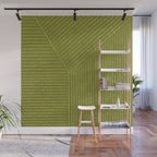 Lines (Matcha Green) Wall Mural Gallery Image 1