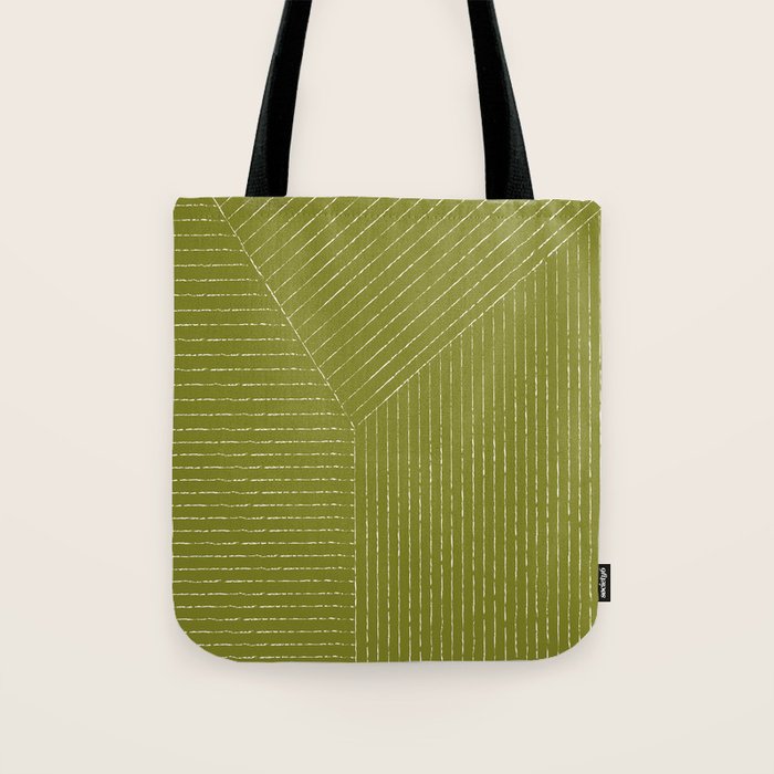 Lines (Matcha Green) Tote Bag Gallery Image 1