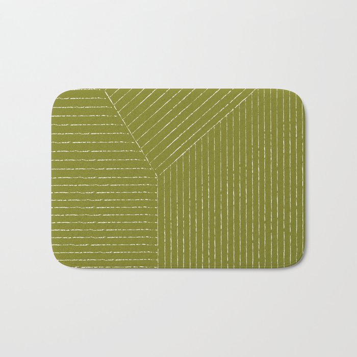 Lines (Matcha Green) Bath Mat Gallery Image 1