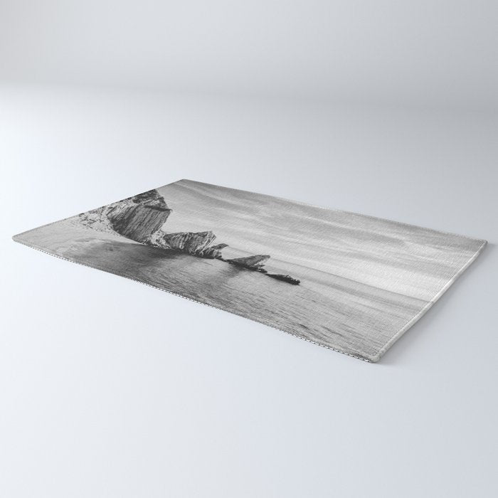 Black and White Ocean Rug Gallery Image 3