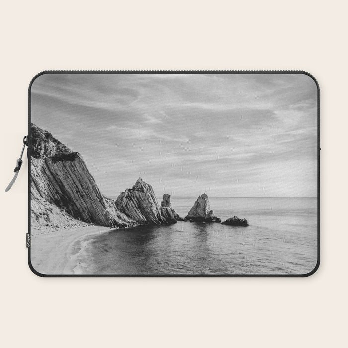 Black and White Ocean Laptop Sleeve Gallery Image 2