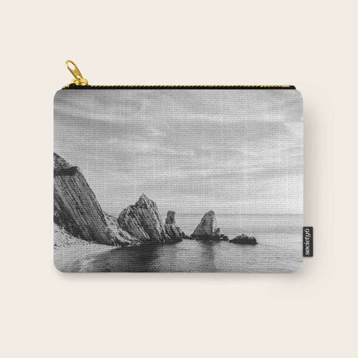 Black and White Ocean Carry All Pouch Gallery Image 1