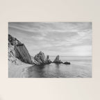 Black and White Ocean Welcome Mat Gallery Image 1