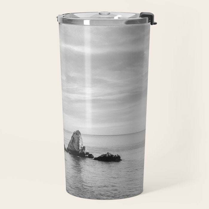 Black and White Ocean Travel Mug Gallery Image 2
