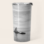 Black and White Ocean Travel Mug Gallery Image 2