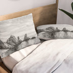 Black and White Ocean Pillow Sham Gallery Image 2