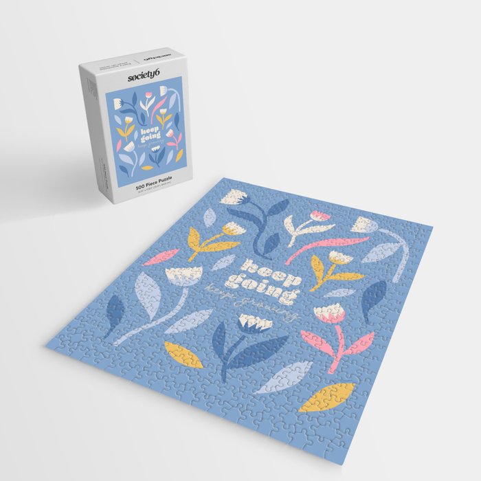 Keep Going, Keep Growing - Blue Jigsaw Puzzle Gallery Image 2