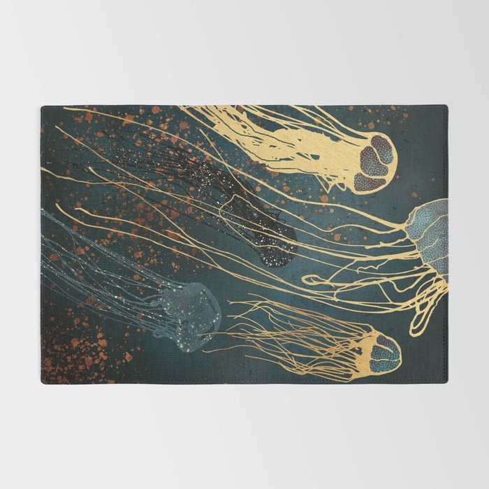 Metallic Jellyfish Rug Gallery Image 2