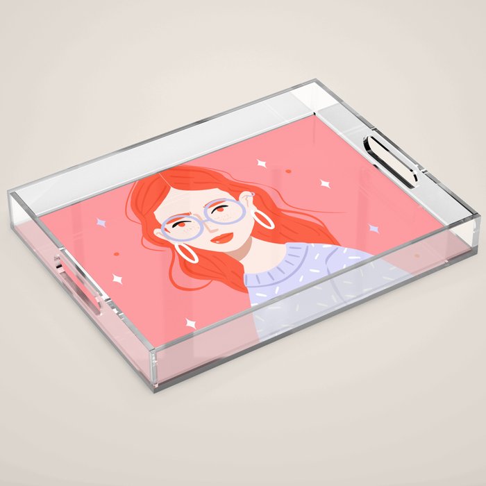 Red Beauty Acrylic Tray Gallery Image 1