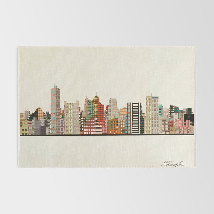 memphis skyline Rug Gallery Image 2