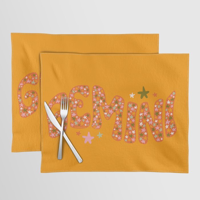 Starry Gemini Placemat Gallery Image 1