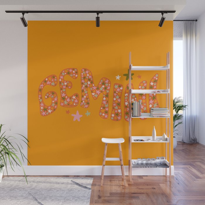 Starry Gemini Wall Mural Gallery Image 1