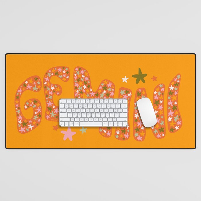 Starry Gemini Desk Mat Gallery Image 1