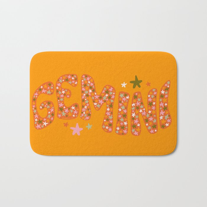 Starry Gemini Bath Mat Gallery Image 1