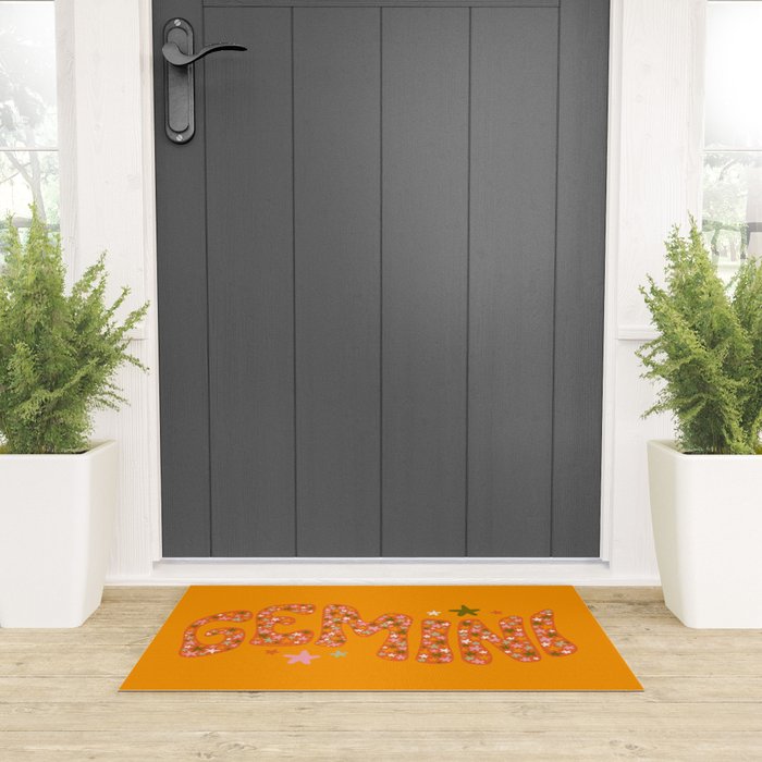Starry Gemini Welcome Mat Gallery Image 3