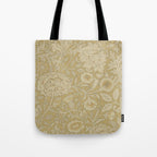 William Morris Double Bough Antique Gold Tote Bag Gallery Image 1