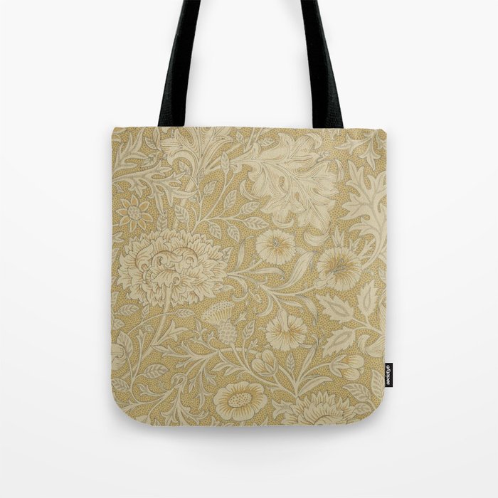 William Morris Double Bough Antique Gold Tote Bag Gallery Image 1