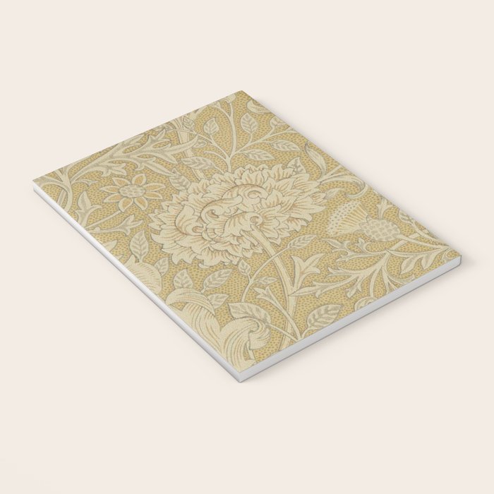 William Morris Double Bough Antique Gold Notebook Gallery Image 3