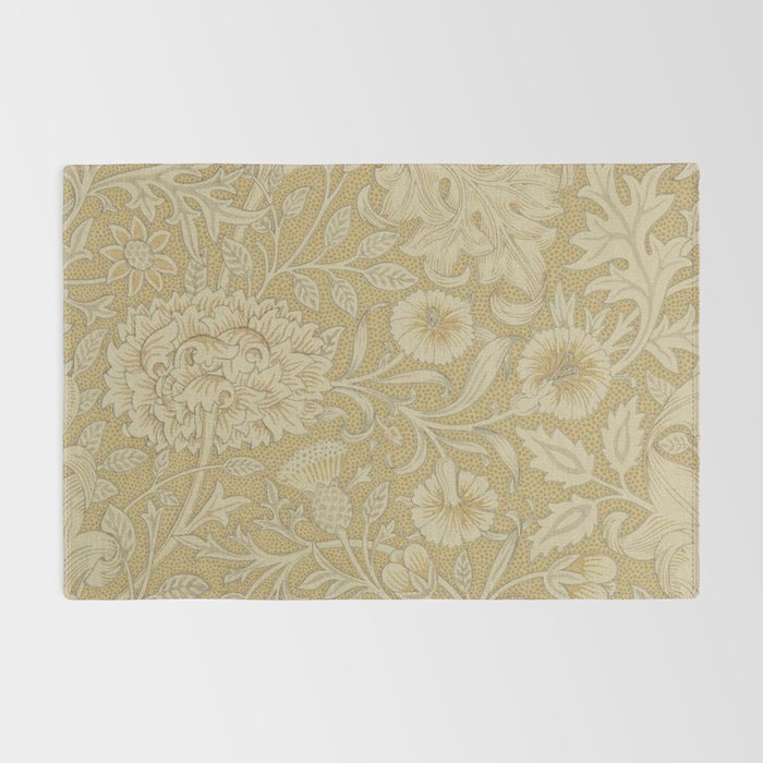 William Morris Double Bough Antique Gold Rug Gallery Image 2