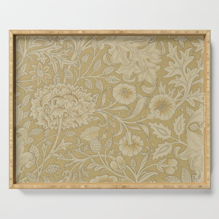 William Morris Double Bough Antique Gold Serving Tray Gallery Image 1