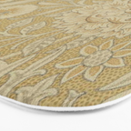 William Morris Double Bough Antique Gold Bath Mat Gallery Image 3