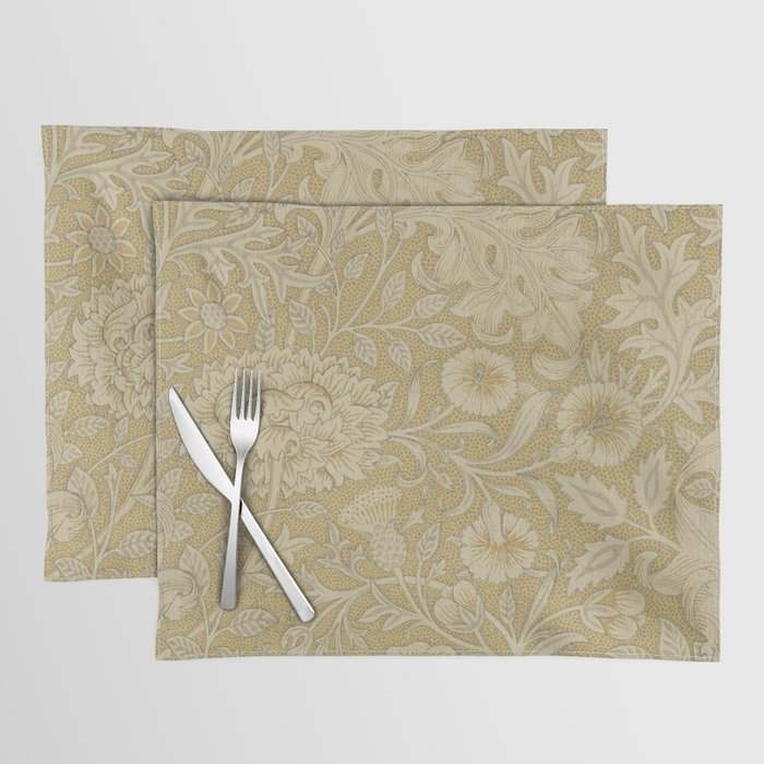 William Morris Double Bough Antique Gold Placemat Gallery Image 1