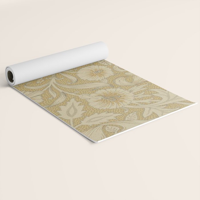 William Morris Double Bough Antique Gold Yoga Mat Gallery Image 2