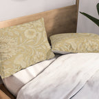 William Morris Double Bough Antique Gold Pillow Sham Gallery Image 2
