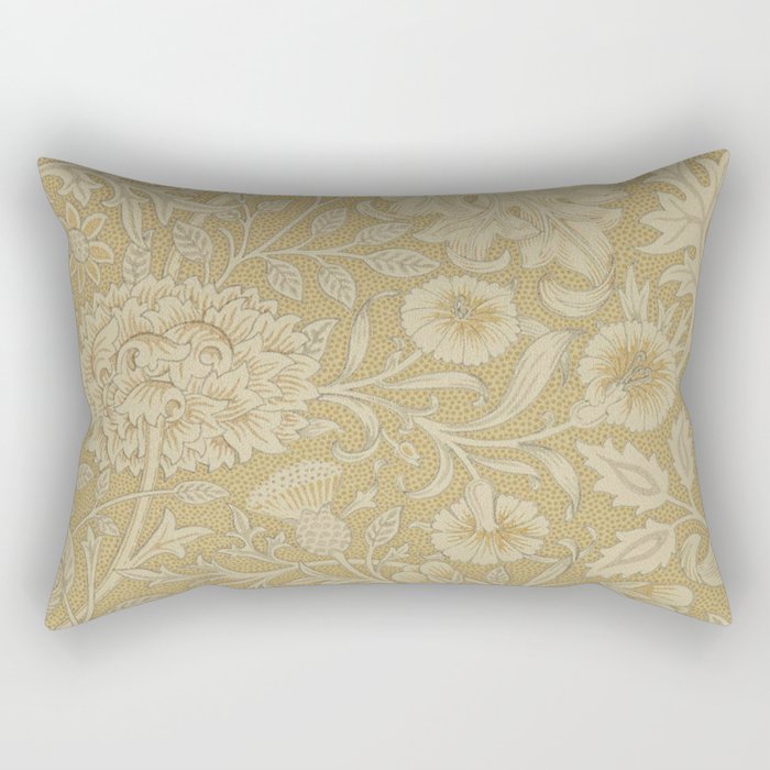 William Morris Double Bough Antique Gold Rectangular Pillow Gallery Image 1