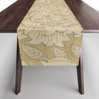 William Morris Double Bough Antique Gold Table Runner Gallery Image 1