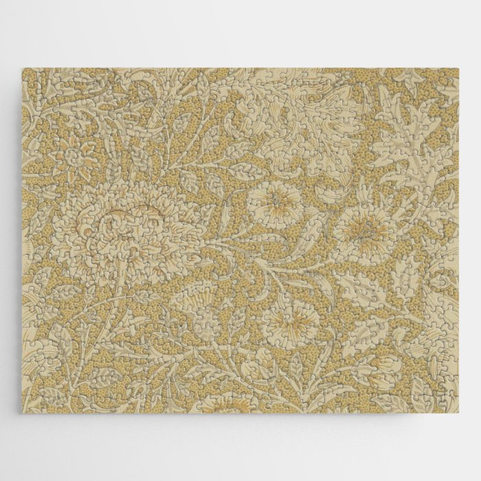 William Morris Double Bough Antique Gold Jigsaw Puzzle Gallery Image 1
