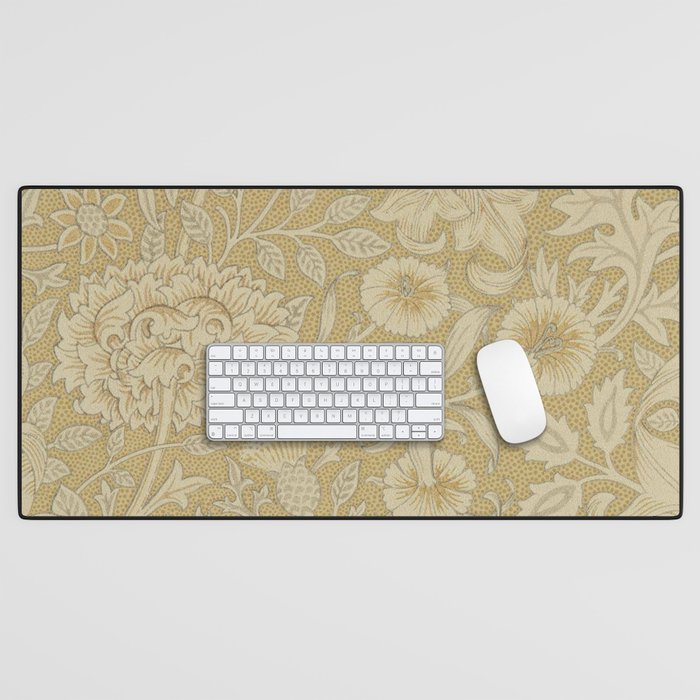 William Morris Double Bough Antique Gold Desk Mat Gallery Image 1