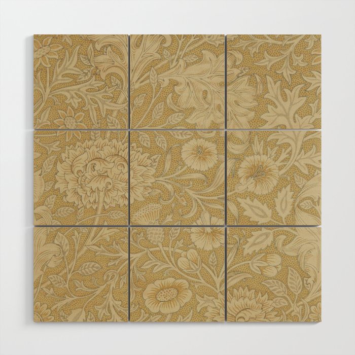 William Morris Double Bough Antique Gold Wood Wall Art Gallery Image 1