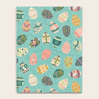 Floral Easter Eggs - Aqua Notebook Gallery Image 4