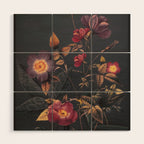 Night Garden 4 Wood Wall Art Gallery Image 1
