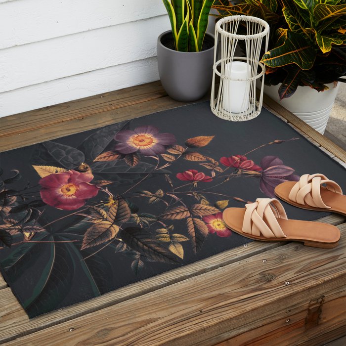 Night Garden 4 Outdoor Rug Gallery Image 2