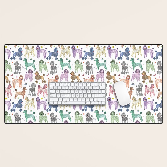 Poodles by Veronique de Jong Desk Mat Gallery Image 1