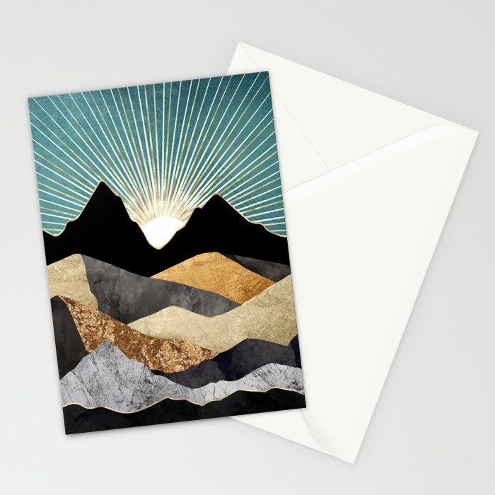 Metallic Daybreak Stationery Card Gallery Image 2