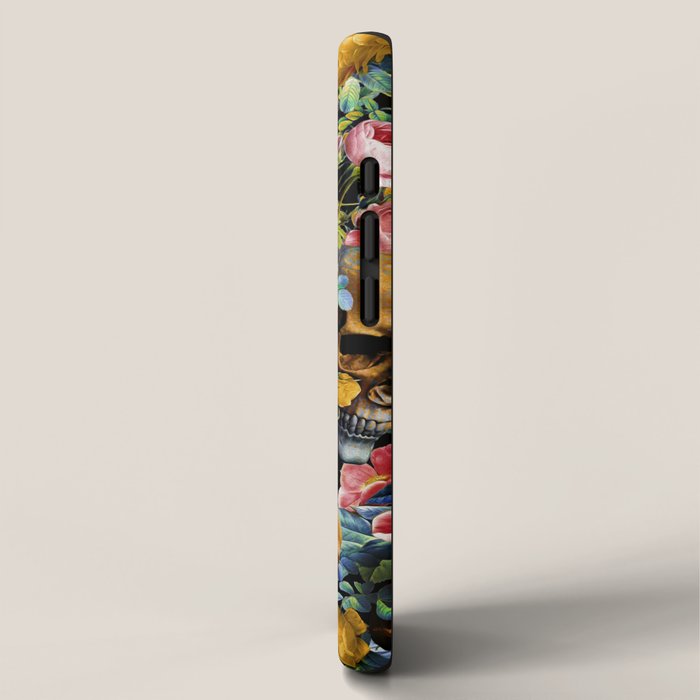 Skull and Flowers Pattern iPhone Case Gallery Image 2